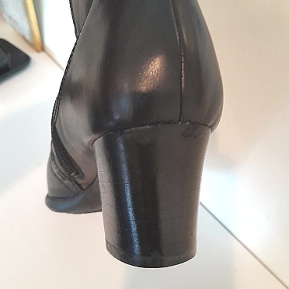 Geox Repiria Short Leather Side Zipper Boots Squared Toe  Size Eur 36  ( 6) EUC - Picture 15 of 16